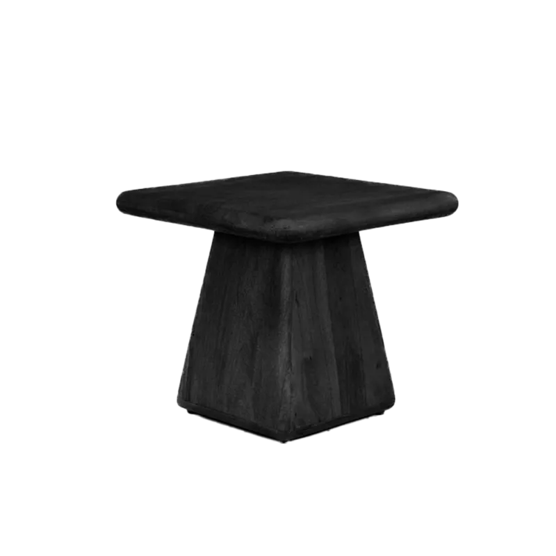 Asti Bijzettafel vierkant zwart 60 cm Actieprijs