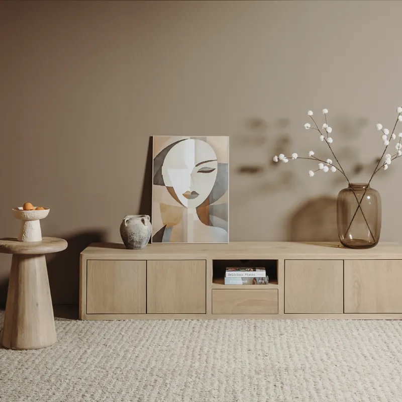 Beste Prijs Asti Bijzettafel rond naturel 40 cm