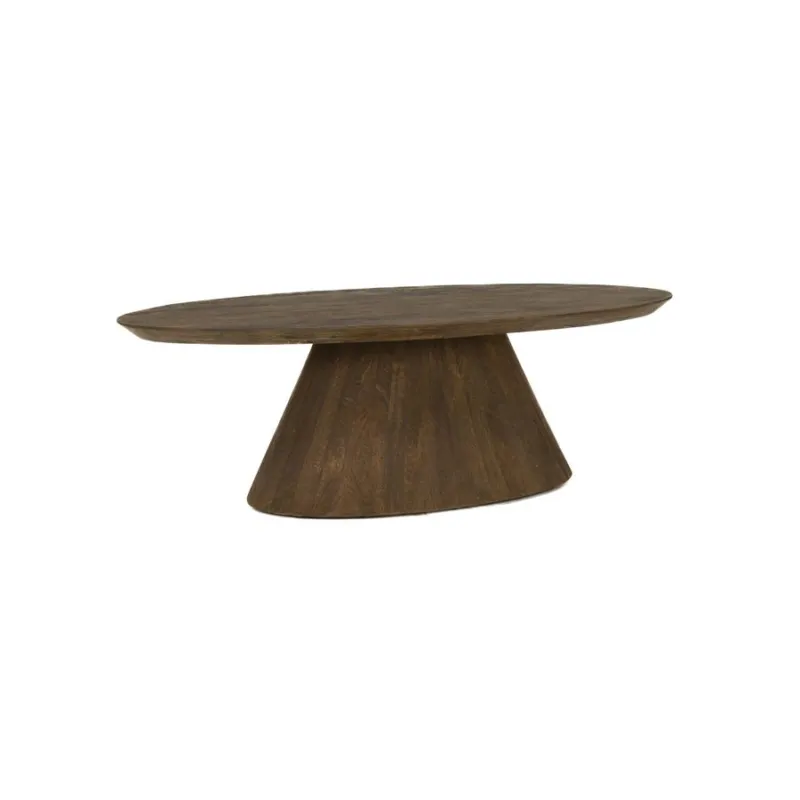 Premana Salontafel bruin ovaal 135 cm Uitverkoop