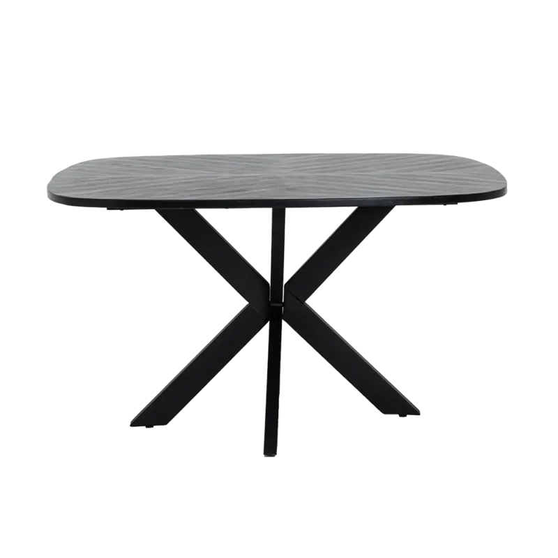 Silvi Eetkamertafel zwart 130 cm Uitverkoop