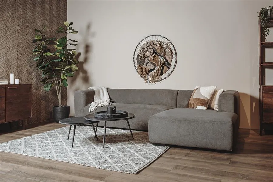 Glasgow 2 5-AL + Chaise R - Enjoy 456 Iron Grey Weekendaanbieding
