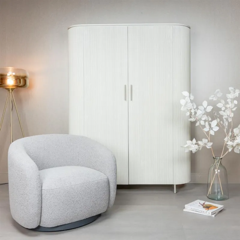 Belfast Fauteuil - fabric Copenhagen 803 Cement Grey Gratis Retour
