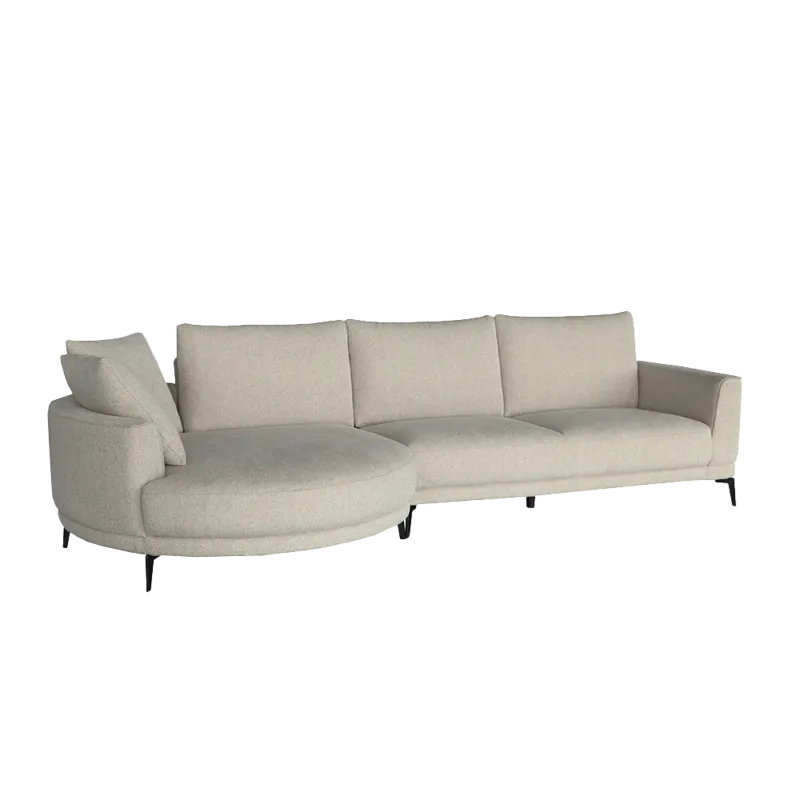Premium Prescot 2 5-AR + Chaise L - Sahara 120 sand