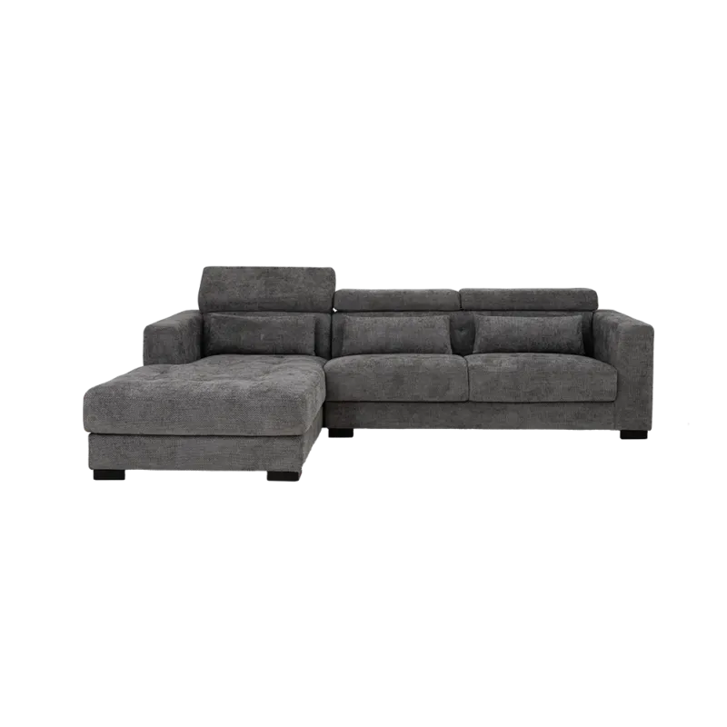 Tijdelijk Beschikbaar Brighton Chaise L + 3-AR - fabric XS85 19 Light grey