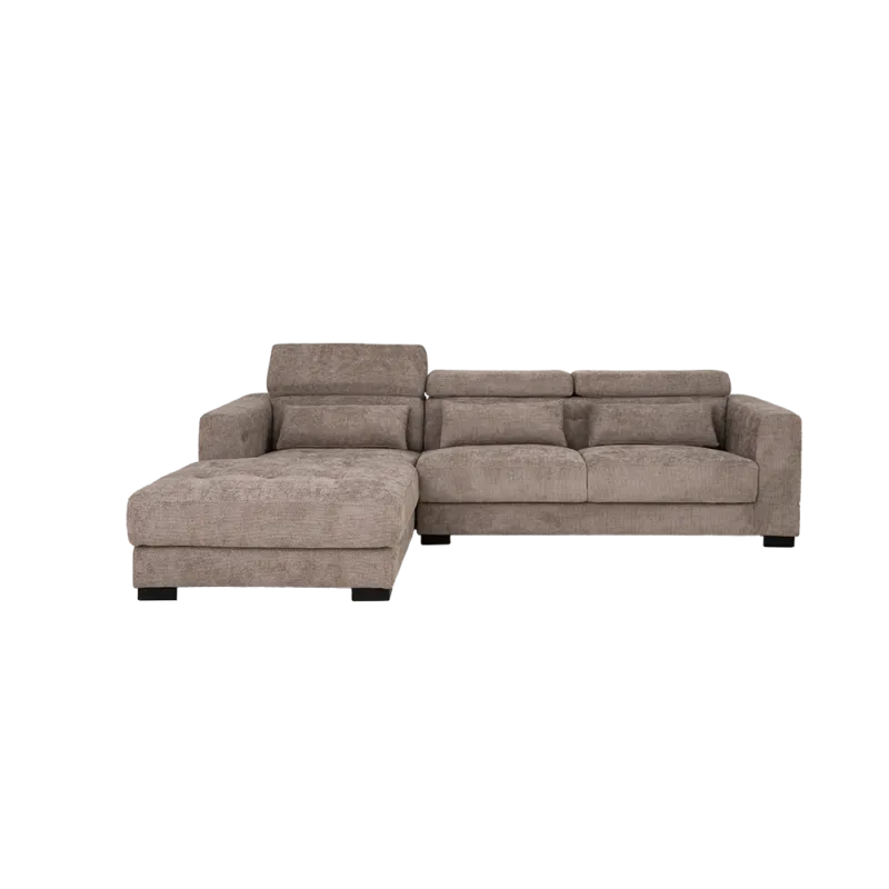 Brighton Chaise L + 3-AR - fabric XS85 17 Taupe Korting