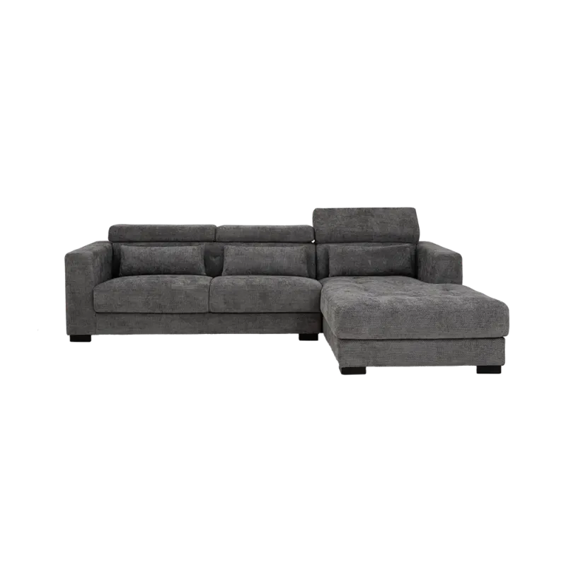 Direct Beschikbaar Brighton 3-AL + Chaise R - fabric XS85 19 Light grey