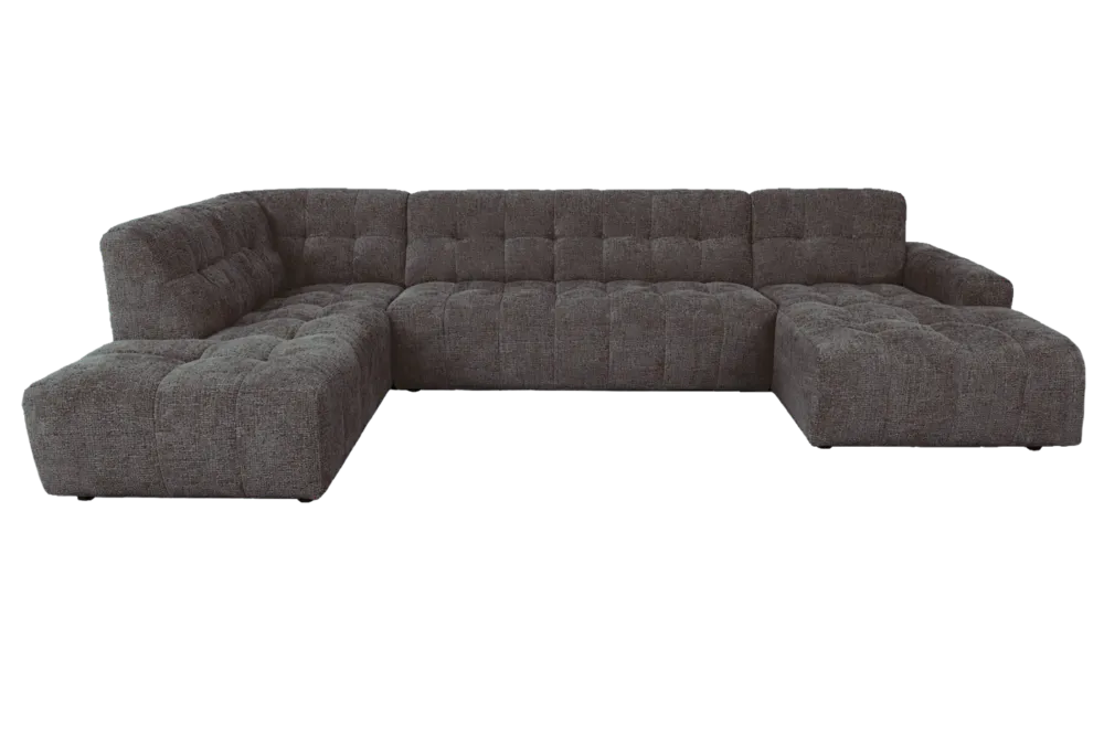 Memphis Chaise R - 3-seater - Ottoman L - Haga 16 charcoal Uitverkoop