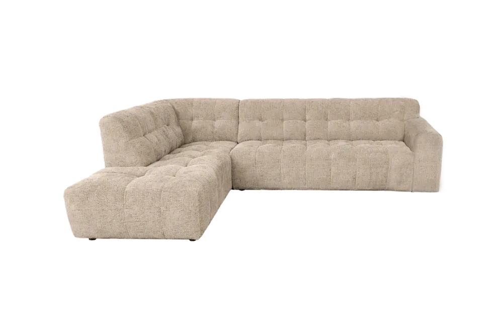Laatste Kans Memphis 3-AR + Ottoman L - Haga 30 beige