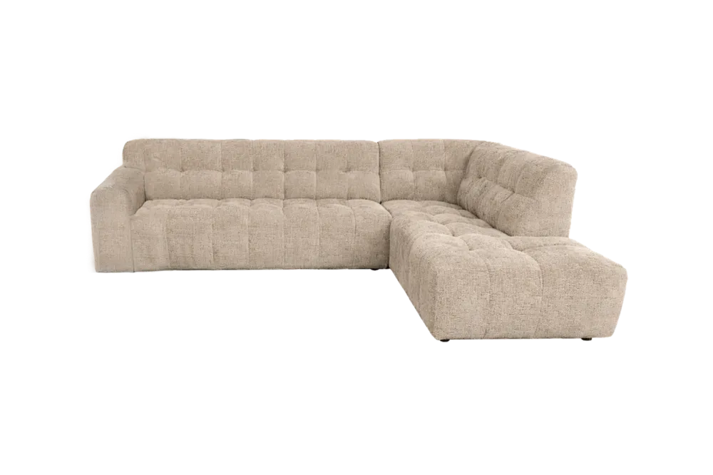Memphis 3-AL + Ottoman R - Haga 30 beige Speciale Aanbieding