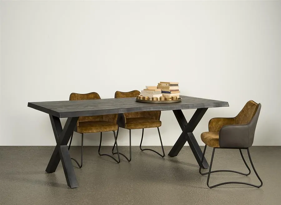Seizoensaanbieding Xara Eetkamertafel zwart 240 cm