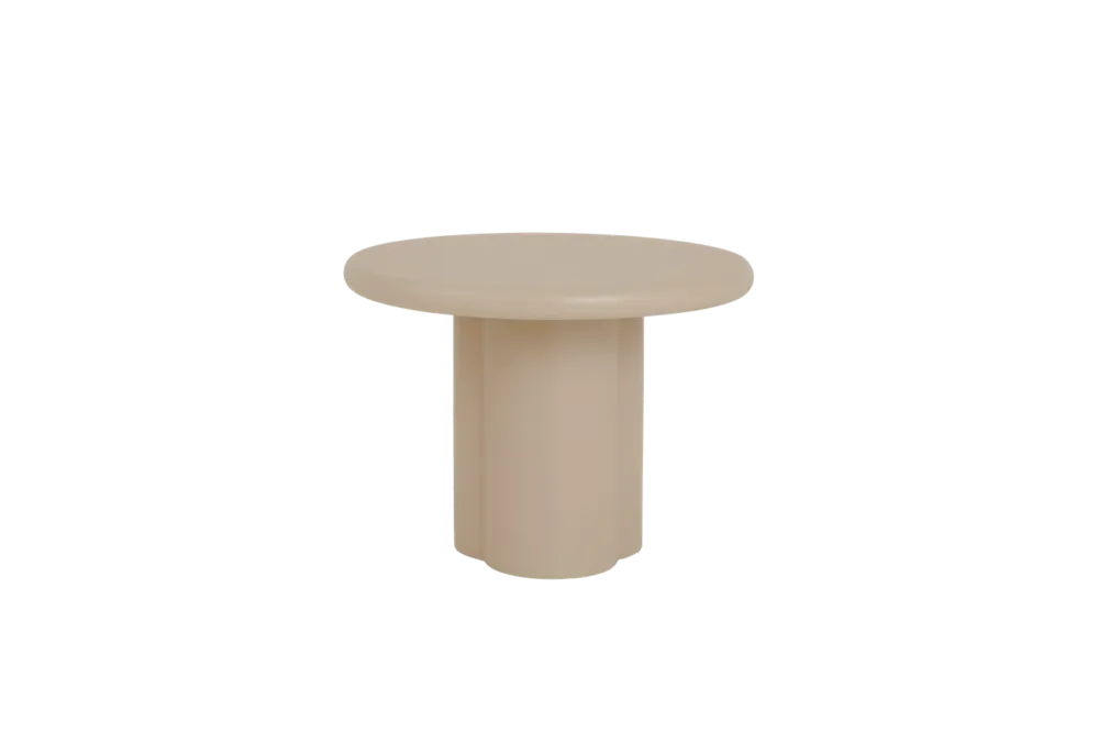 Hoge Kwaliteit Melzo Bijzettafel rond beige 60 cm