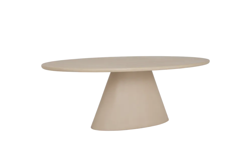 Actieprijs Mello Eetkamertafel ovaal beige 220 cm