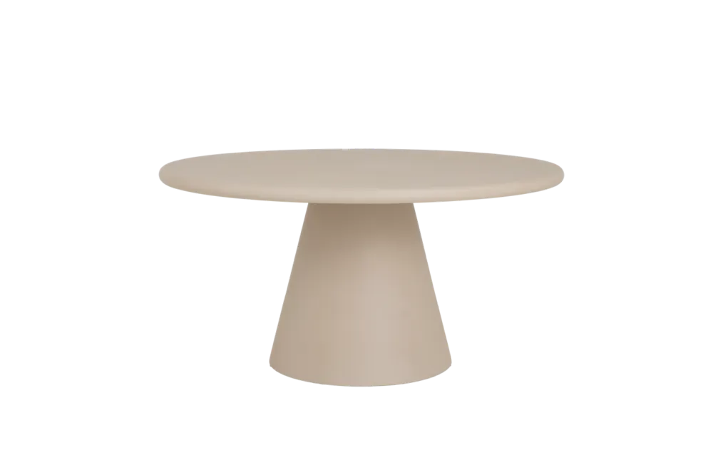 Mello Eetkamertafel rond beige 150 cm Exclusieve Aanbieding