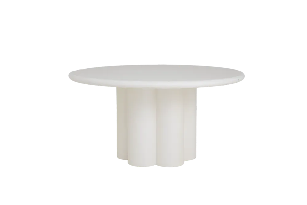 Superprijs Melzo Eetkamertafel rond wit 150 cm