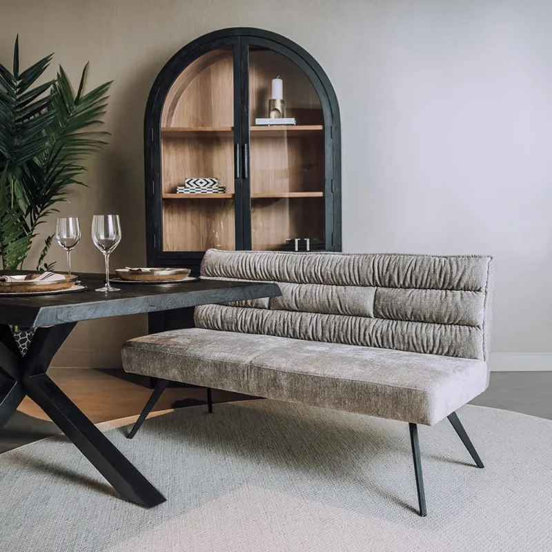 Rosora Bankje 200 cm - HZ6068-04 beige Speciale Aanbieding