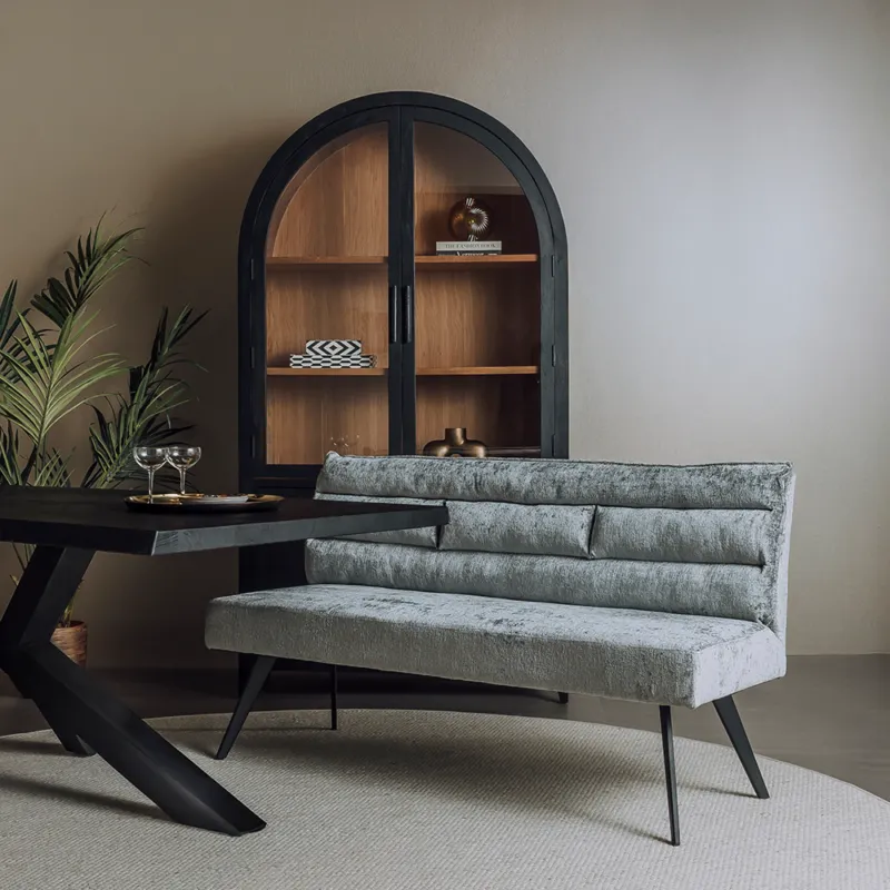 Rosora Bankje 160 cm - HZ6068-85 grey Gratis Retour