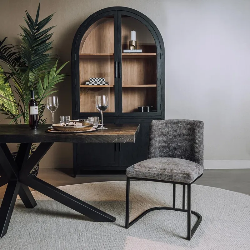 Archi Stoel - fabric Eden 20 graphite Fabrieksprijs