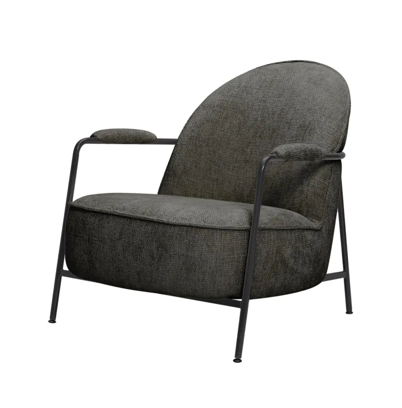 Amelia Fauteuil - fabric Haga 16 charcoal Must-Have