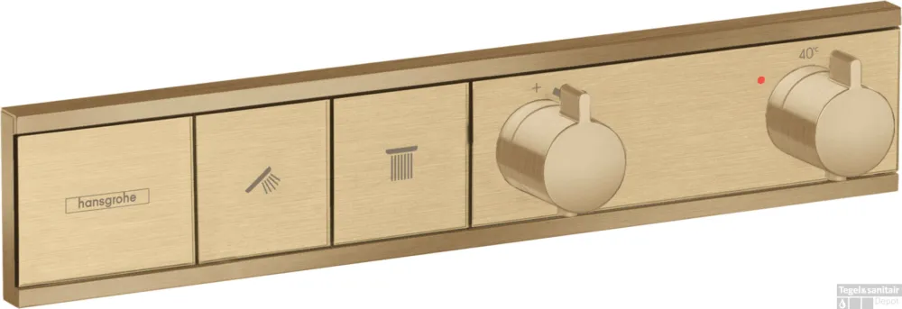 Korting Hansgrohe RainSelect thermostaat inbouw voor 2 functies, Brushed Bronze