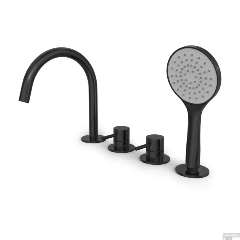 Hotbath BUDDY Badrandcombinatie Mat Zwart PVD Flitsaanbieding