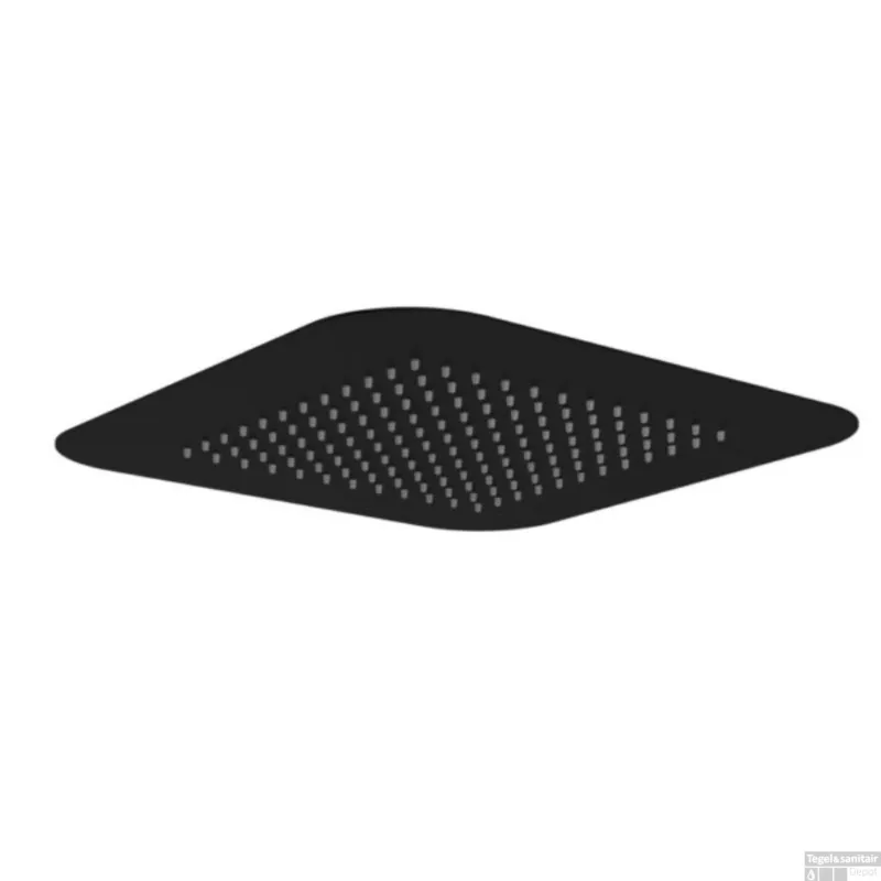 Hoofddouche Hotbath Mate Inbouw Vierkant 42x42 cm Mat Zwart Finale Uitverkoop