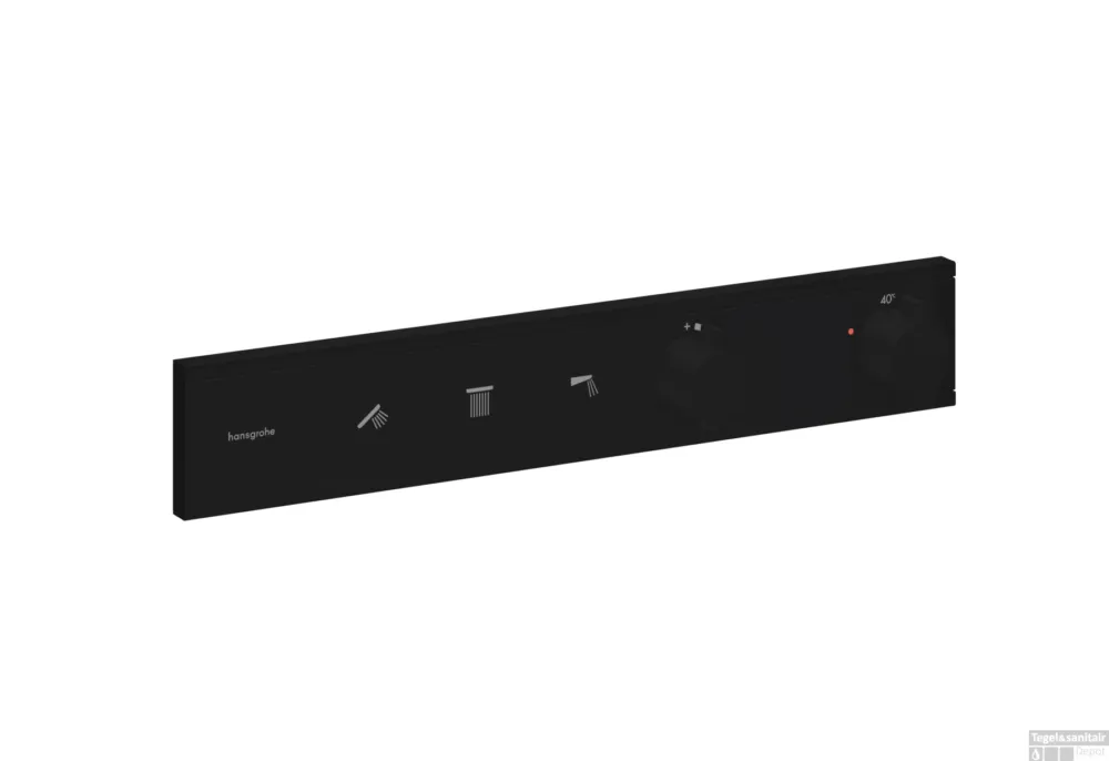 Hansgrohe RainSelect thermostaat inbouw voor 3 functies, mat zwart Uitverkoop