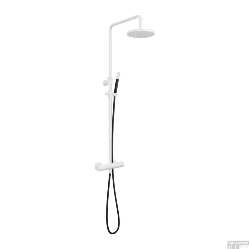 Doucheset Hotbath Cobber Met Ronde Handdouche Mat Wit Beperkte Voorraad