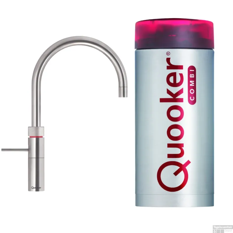 Veilige Betaling Quooker Fusion Round RVS met Combi Boiler