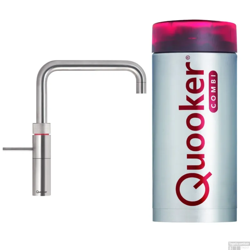 Superprijs Quooker Fusion Square RVS met Combi Boiler