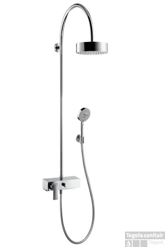 Exclusieve Aanbieding Axor Citterio Showerpipe Met Opbouwkraan Met Rechte Greep Chroom