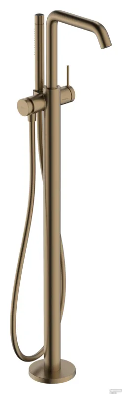 Goedkoop Hansgrohe Tecturis S ééngreeps badmengkraan vloergemonteerd, Brushed Bronze