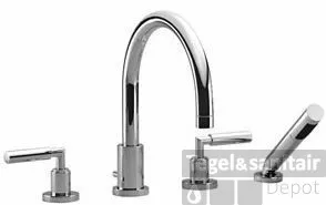 Aanbieding Dornbracht Tara. 4-gats Badrandcomb.voor Badrandmontage Met Hendel Chroom