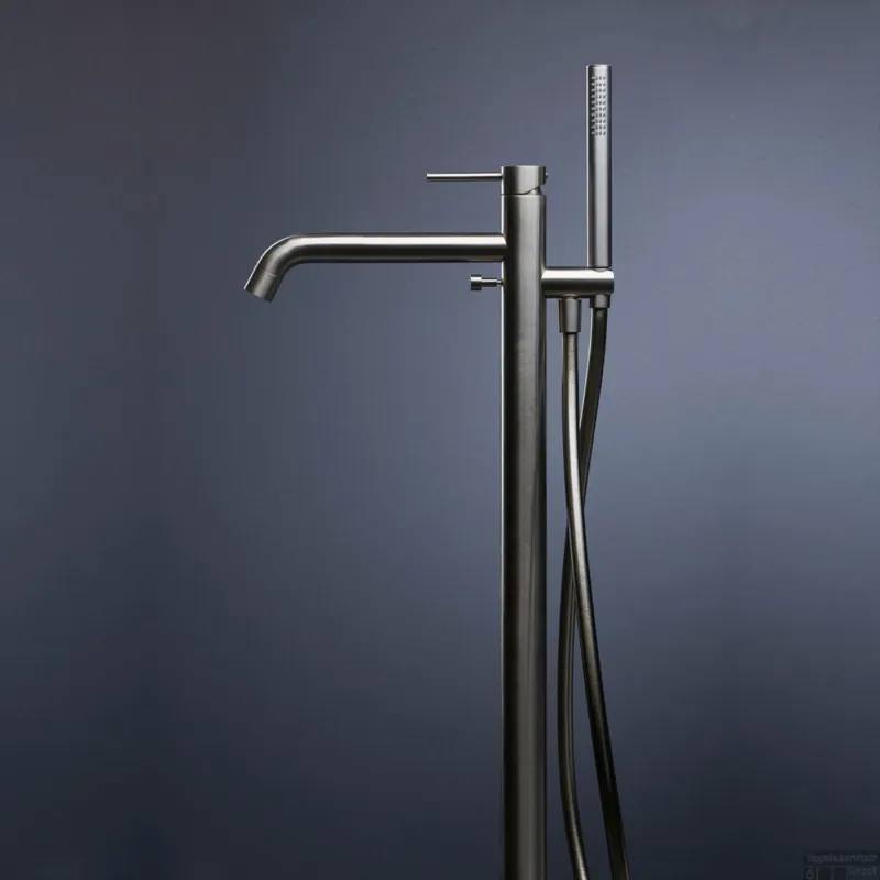 Vrijstaande Badkraan Sanimex Bellezza Bagno 96.9 met Handdouche Geborsteld RVS Goedkoop