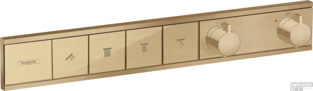 Hansgrohe RainSelect thermostaat inbouw voor 4 functies, Brushed Bronze Koopje