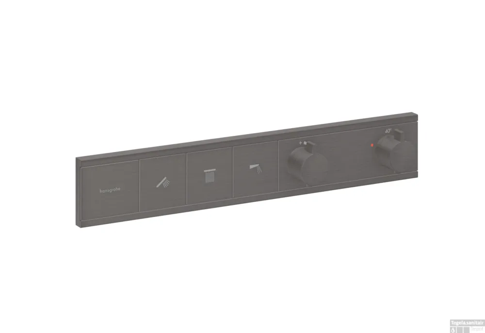 Hansgrohe RainSelect thermostaat inbouw voor 3 functies, Brushed Black Chrome Meest Verkocht