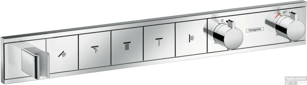 Hansgrohe RainSelect thermostaat afbouwdeel voor 5 functies, chroom Seizoensaanbieding