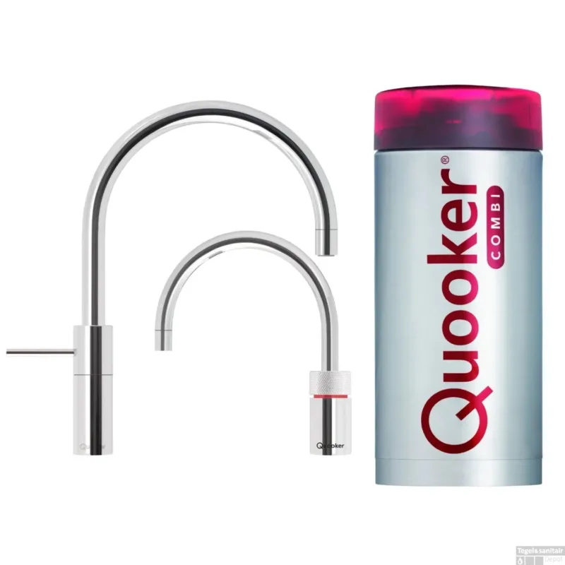 Quooker Nordic Round Twintaps met Combi Boiler RVS Express Levering