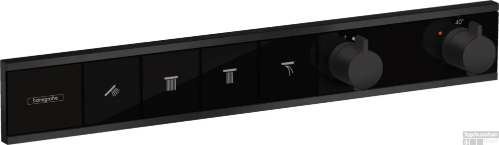 Betaalbaar Hansgrohe RainSelect thermostaat inbouw voor 4 functies, mat zwart