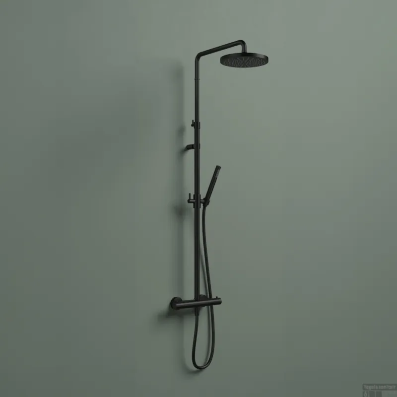 Thermostatische Stortdoucheset Hotbath Ace Geborsteld Zwart PVD Koop Online