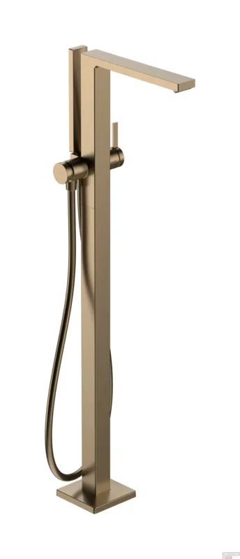 Hansgrohe Tecturis E ééngreeps badmengkraan vloergemonteerd, Brushed Bronze Gecertificeerd