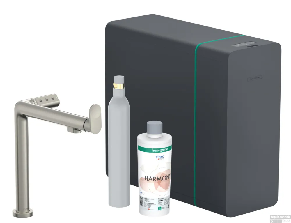 Hansgrohe Aqittura M91 SodaSystem 240, 1jet, starter set, rvs look Meest Verkocht