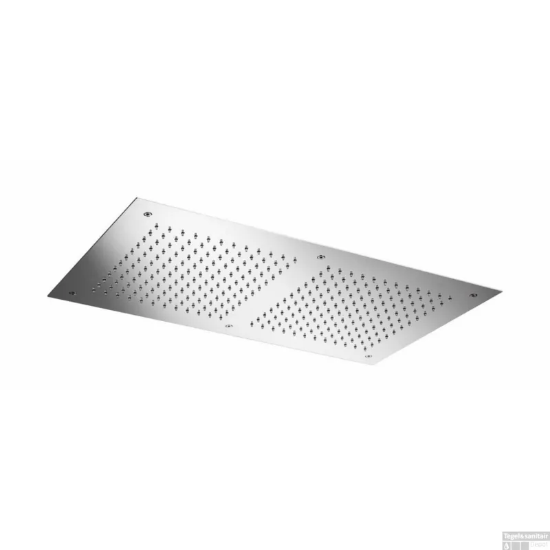 Superprijs Hoofddouche Hotbath Mate Inbouw Vierkant 38x70 cm Geborsteld Nikkel