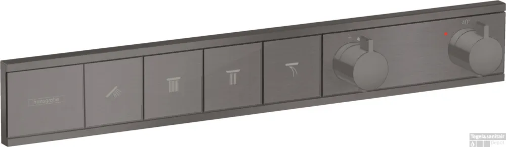 Hansgrohe RainSelect thermostaat inbouw voor 4 functies, Brushed Black Chrome Beste Prijs