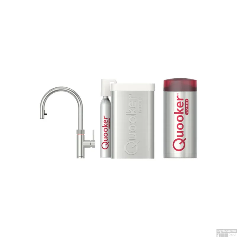 Populair Quooker Cube Flex Chroom met Combi Boiler
