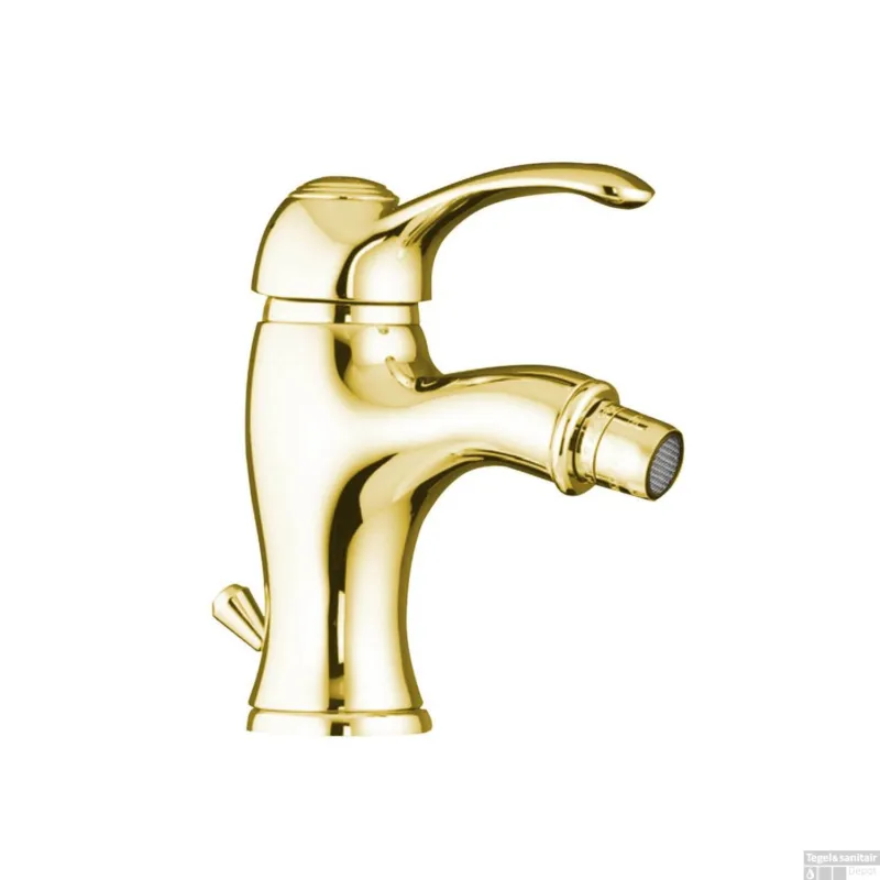 Direct Verzonden Bidetmengkraan Sapho Kirké 1-hendel Gebogen 16.6 cm Goud (incl. clickwaste)