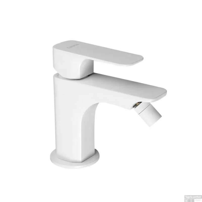 Exclusieve Aanbieding Bidetmengkraan Sapho Spy 1-hendel 14.2 cm Mat Wit