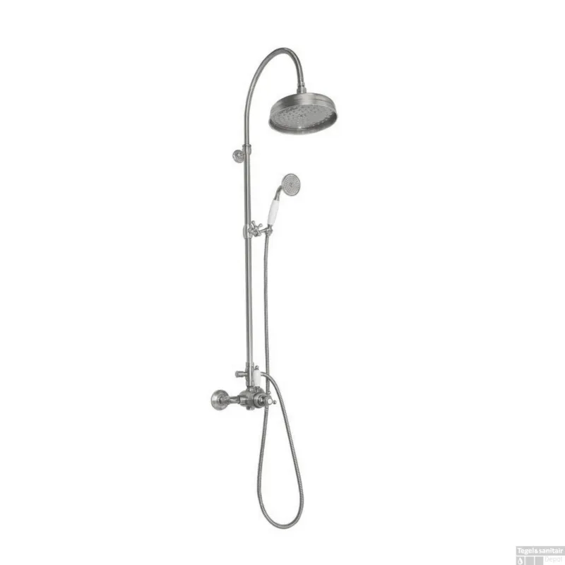 Bestseller Regendoucheset Opbouw Sapho Antea Compleet Thermostatische Ø 20 cm Geborsteld RVS