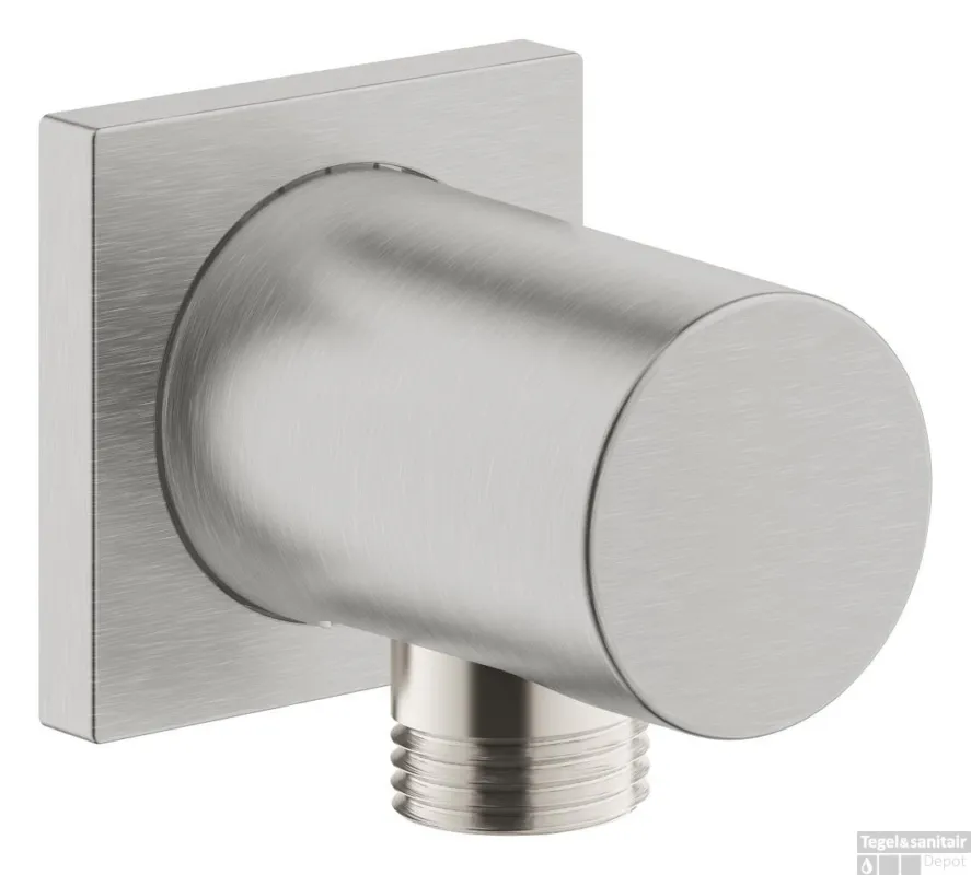 Direct Verzonden Aansluitbocht GROHE Rainshower Vierkant, Supersteel