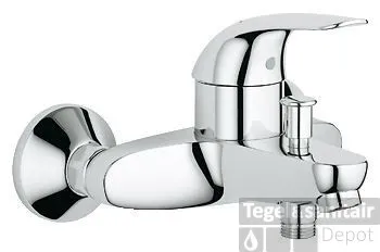 GROHE Euroeco Badkraan Met Omstel Chroom Express Levering