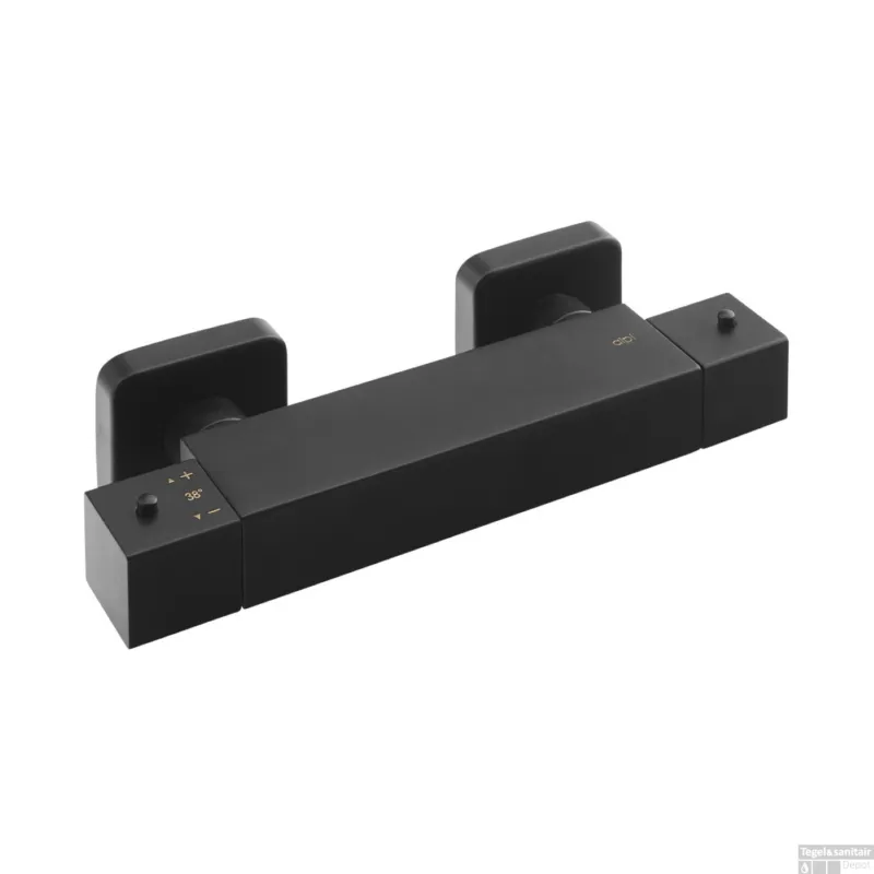 Opbouw Douchekraan Thermostatisch Sapho Dimy 2-knop Mat Zwart Exclusieve Aanbieding